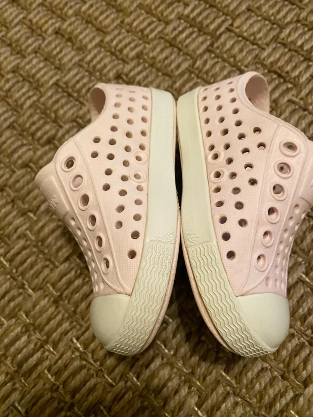Native Infant Water Shoes in Light Pink with White Toe